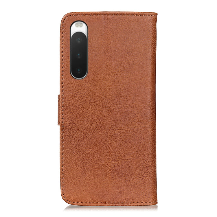 KHAZNEH Cowhide Texture Horizontal Flip Leather Phone Case