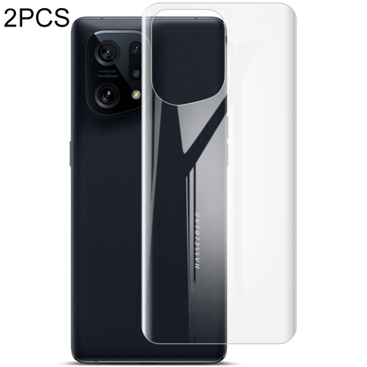 2 PCS imak HD Hydrogel Film Phone Back Protector, For OPPO Find X5 Pro, For OPPO Find X5