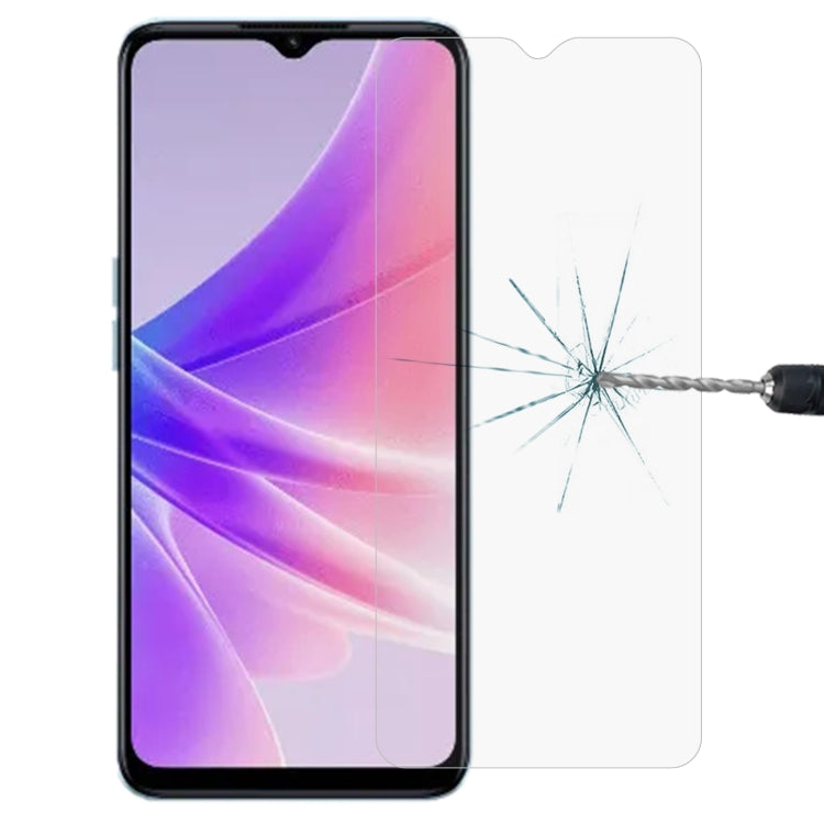 0.26mm 9H 2.5D Tempered Glass Film, For OPPO A57 /  A57 4G / A77 / K10 5G / A57e / A57s / K10x / A17k / A58 / A77 4G (1 PC)