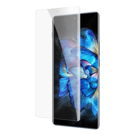 UV Liquid Curved Full Glue Tempered Glass Film, For vivo