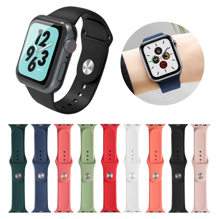 Mutural Liquid Silicone Watchband, For Apple Watch Series 7 41mm / 6 & SE & 5 & 4 40mm / 3 & 2 & 1 38mm, For Apple Watch Series 8&7 45mm / SE 2&6&SE&5&4 44mm / 3&2&1 42mm, For Apple Watch Ultra 49mm / Series 8&7 45mm / SE 2&6&SE&5&4 44mm / 3&2&1 42mm