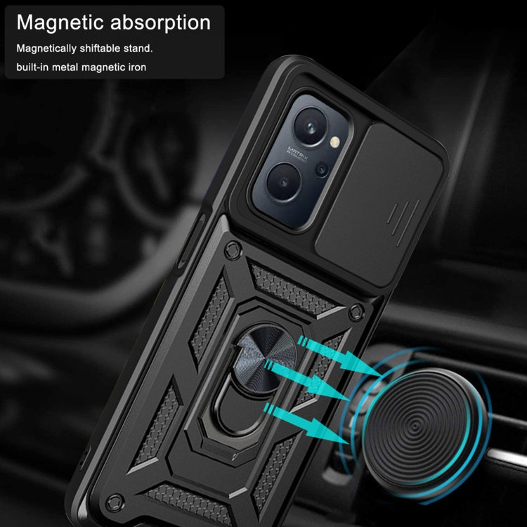 Sliding Camera Cover Design TPU+PC Phone Case, For OPPO Realme 9i/A36