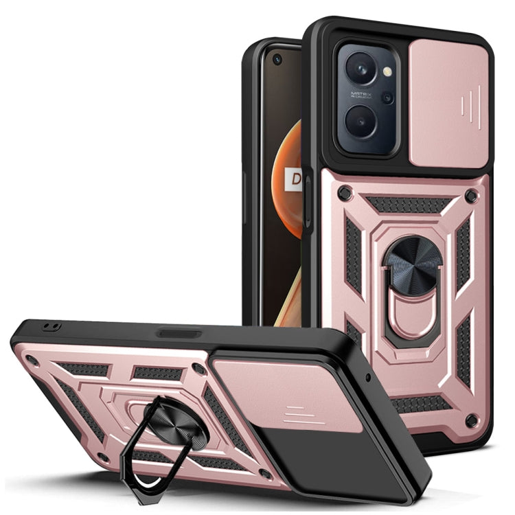 Sliding Camera Cover Design TPU+PC Phone Case, For OPPO Realme 9i/A36