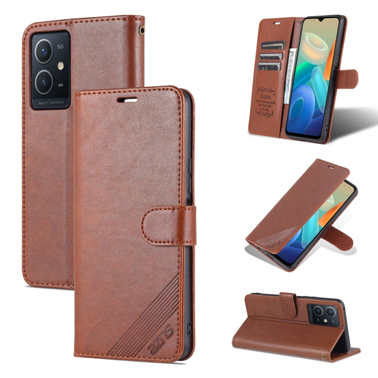 AZNS Sheepskin Texture Flip Leather Phone Case, For OPPO K10 4G / Realme 9i, For vivo Y33s 5G / Y75 5G