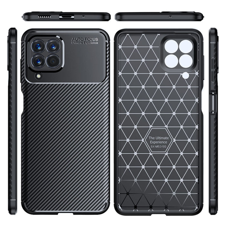 Carbon Fiber Texture Shockproof TPU Phone Case, For Samsung Galaxy M53 5G, For Xiaomi Redmi 10A, For vivo