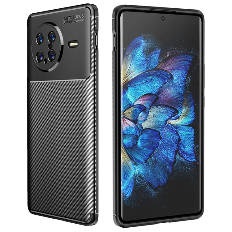 Carbon Fiber Texture Shockproof TPU Phone Case, For Samsung Galaxy M53 5G, For Xiaomi Redmi 10A, For vivo