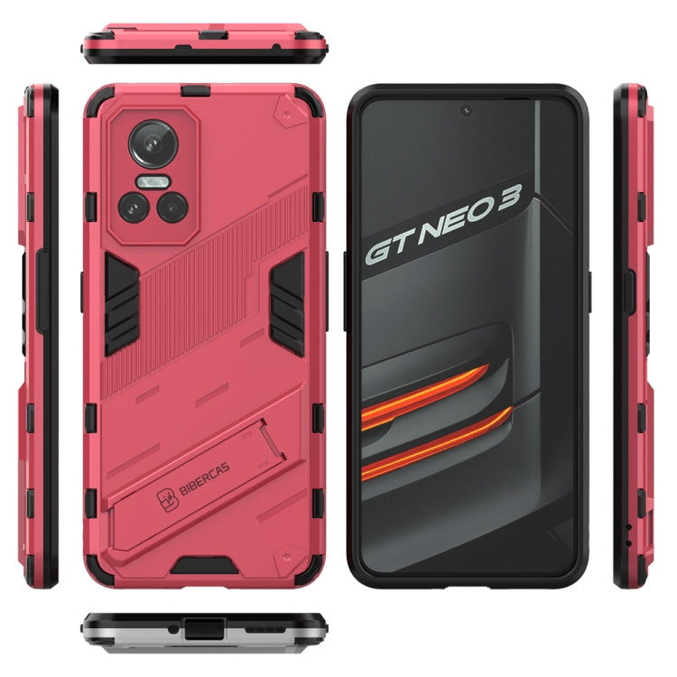 Punk Armor 2 in 1 PC + TPU Shockproof Phone Case with Invisible Holder