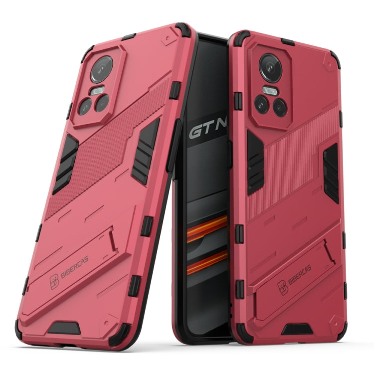 Punk Armor 2 in 1 PC + TPU Shockproof Phone Case with Invisible Holder