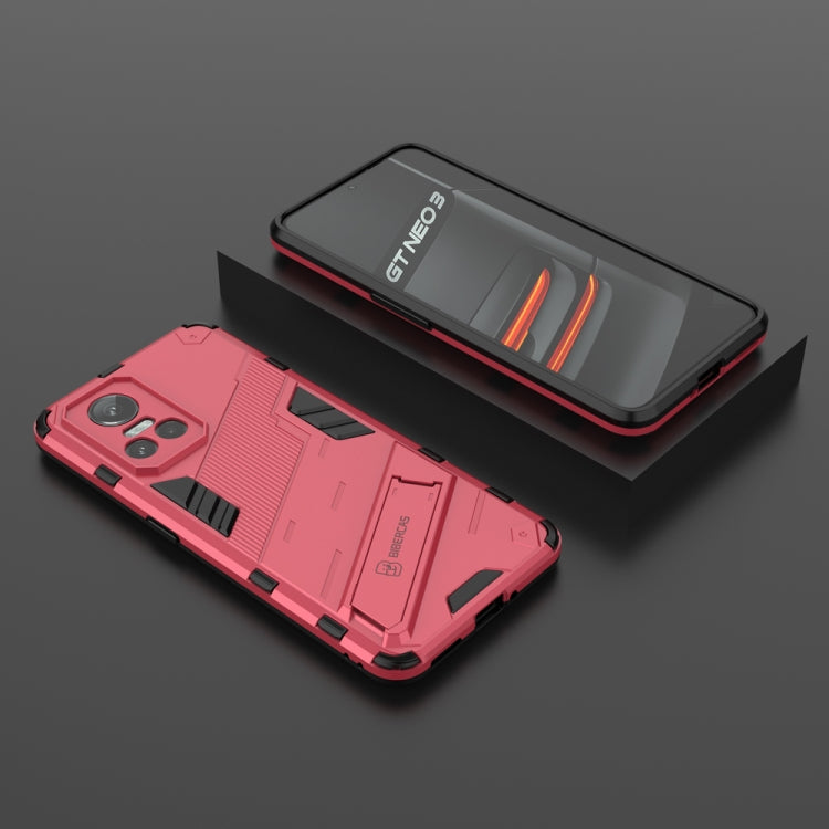 Punk Armor 2 in 1 PC + TPU Shockproof Phone Case with Invisible Holder