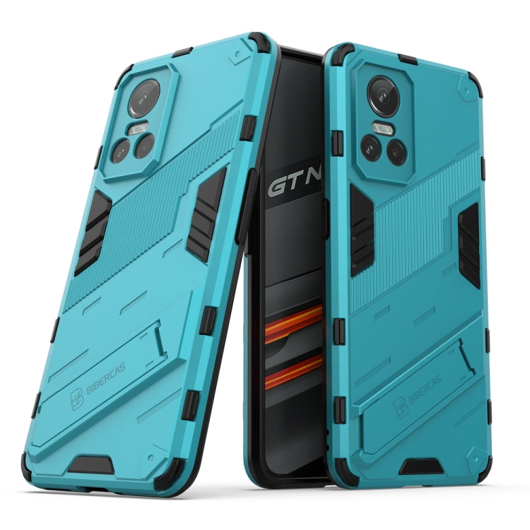 Punk Armor 2 in 1 PC + TPU Shockproof Phone Case with Invisible Holder