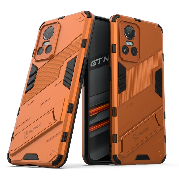 Punk Armor 2 in 1 PC + TPU Shockproof Phone Case with Invisible Holder