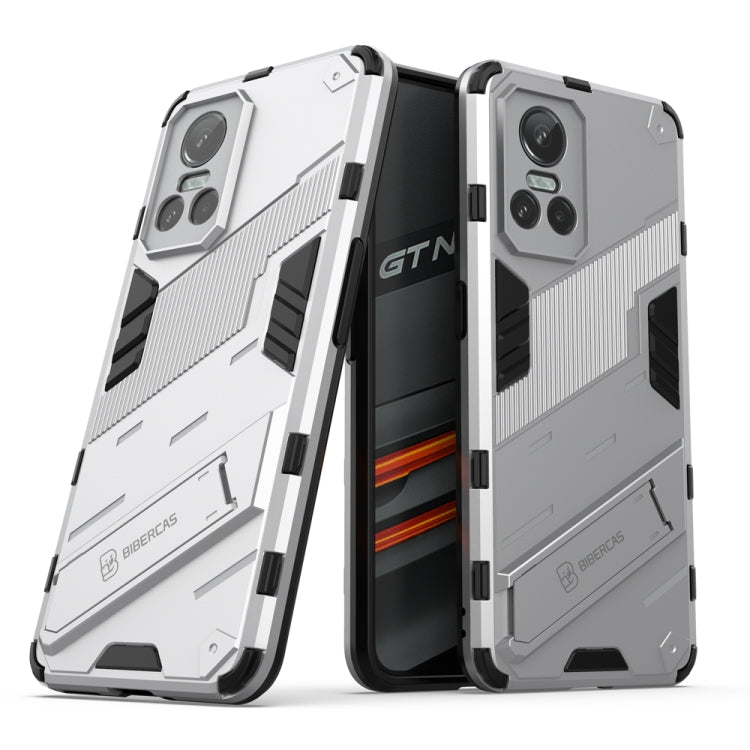 Punk Armor 2 in 1 PC + TPU Shockproof Phone Case with Invisible Holder