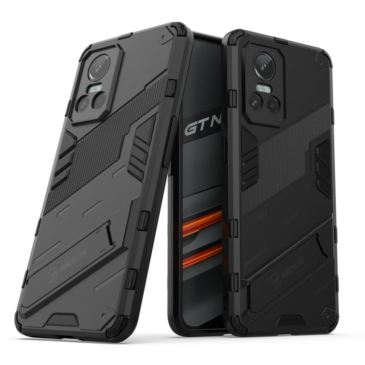 Punk Armor 2 in 1 PC + TPU Shockproof Phone Case with Invisible Holder