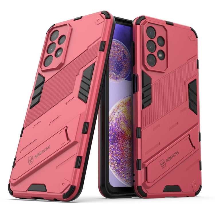 Punk Armor 2 in 1 PC + TPU Shockproof Phone Case with Invisible Holder