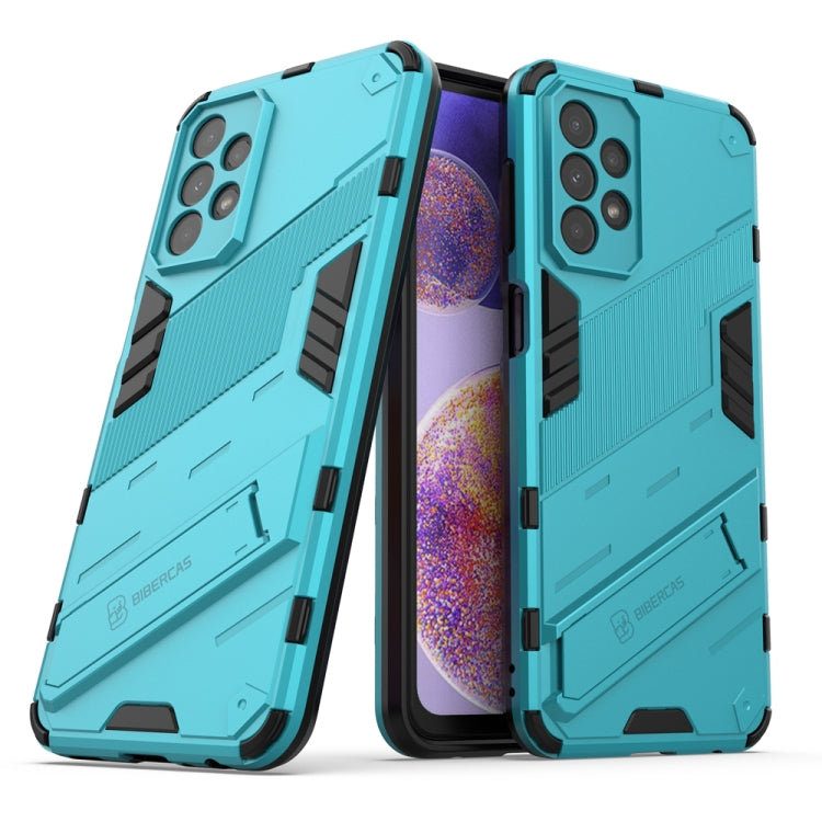 Punk Armor 2 in 1 PC + TPU Shockproof Phone Case with Invisible Holder