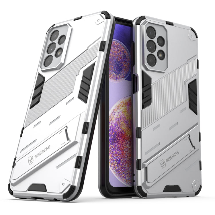 Punk Armor 2 in 1 PC + TPU Shockproof Phone Case with Invisible Holder