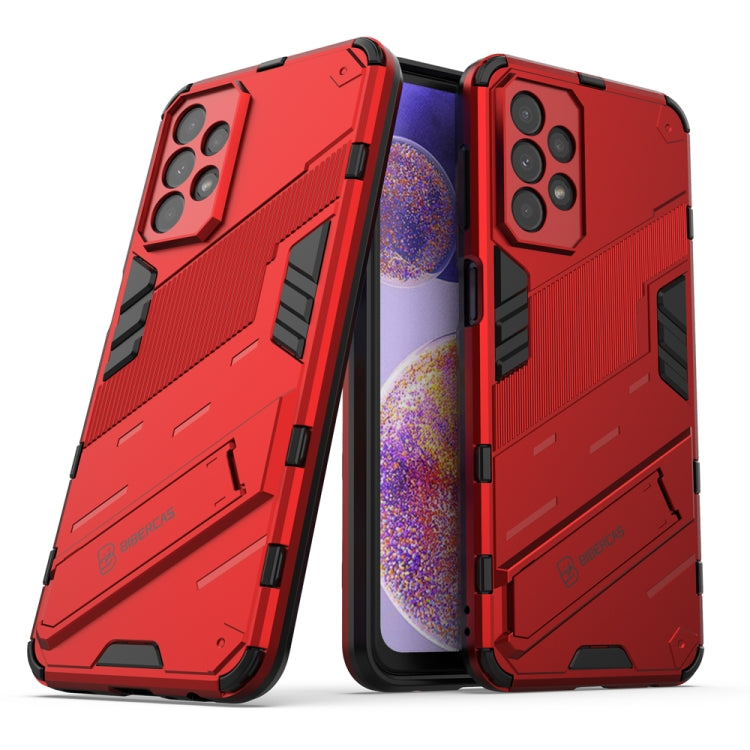 Punk Armor 2 in 1 PC + TPU Shockproof Phone Case with Invisible Holder