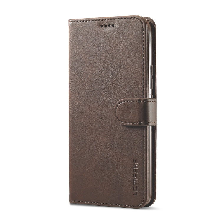 LC.IMEEKE Calf Texture Leather Phone Case, For OPPO Realme C35