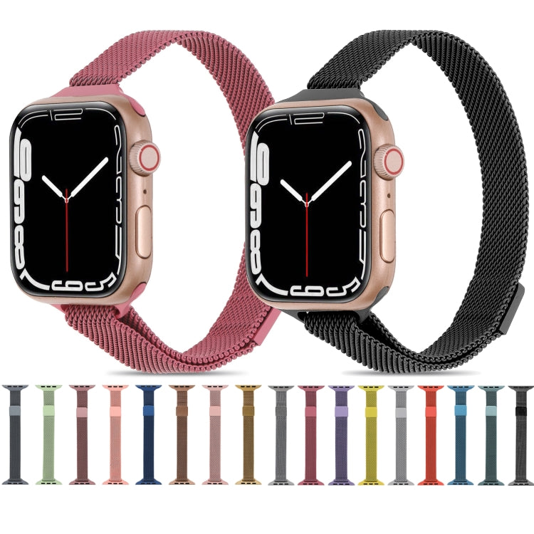 Milanese Small Waist Watchband For Apple Watch Series, 7 41mm / 6&amp;SE&amp;5&amp;4 40mm / 3&amp;2&amp;1 38mm