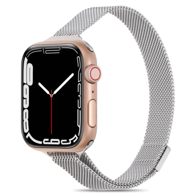 Milanese Small Waist Watchband For Apple Watch Series, 7 45mm / 6&amp;SE&amp;5&amp;4 44mm / 3&amp;2&amp;1 42mm