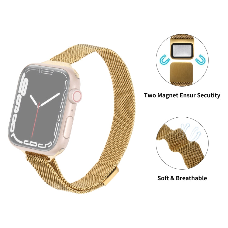 Milanese Small Waist Watchband For Apple Watch Series, 7 45mm / 6&amp;SE&amp;5&amp;4 44mm / 3&amp;2&amp;1 42mm