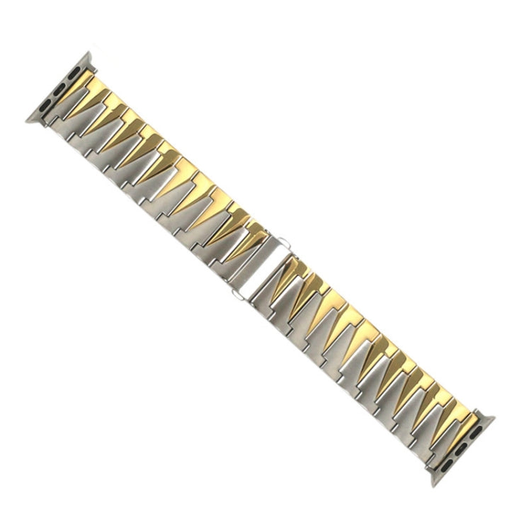 Aluminum Alloy Gear Matte Watchband For Apple Watch Series, 7 41mm / 6&amp;SE&amp;5&amp;4 40mm / 3&amp;2&amp;1 38mm, 7 45mm / 6&amp;SE&amp;5&amp;4 44mm / 3&amp;2&amp;1 42mm