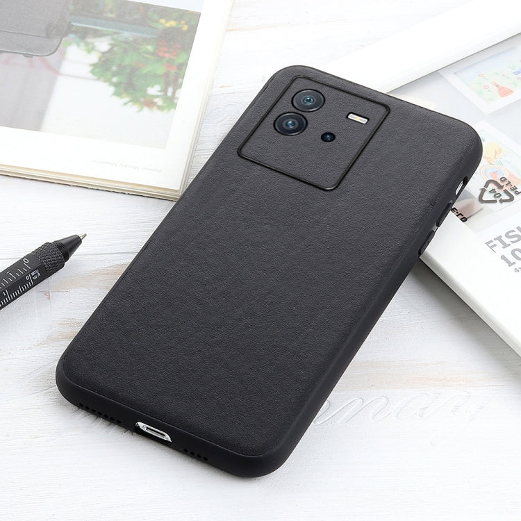 Accurate Hole Lambskin Texture Genuine Leather Phone Case, For vivo iQOO Neo6, For vivo X Note