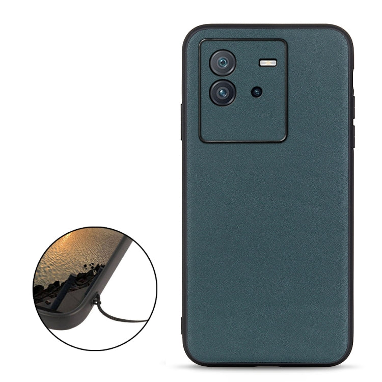 Accurate Hole Lambskin Texture Genuine Leather Phone Case, For vivo iQOO Neo6, For vivo X Note