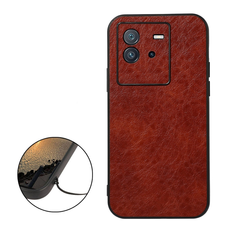 Accurate Hole Crazy Horse Texture PU Phone Case, For vivo iQOO Neo6, For vivo X Note