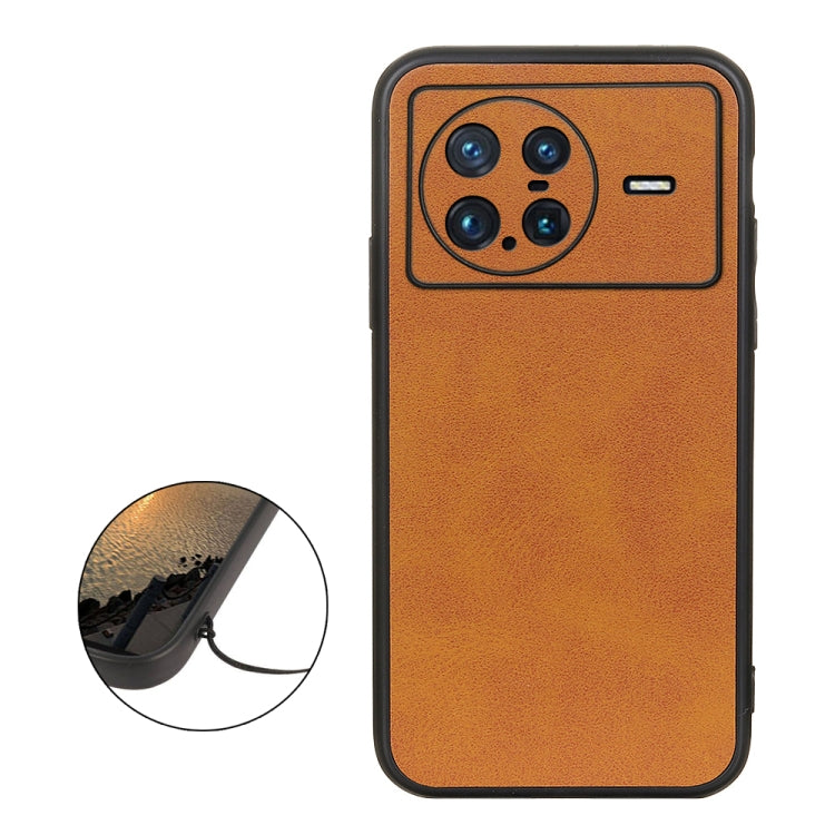 Accurate Hole Two-color Calf Texture PU Phone Case