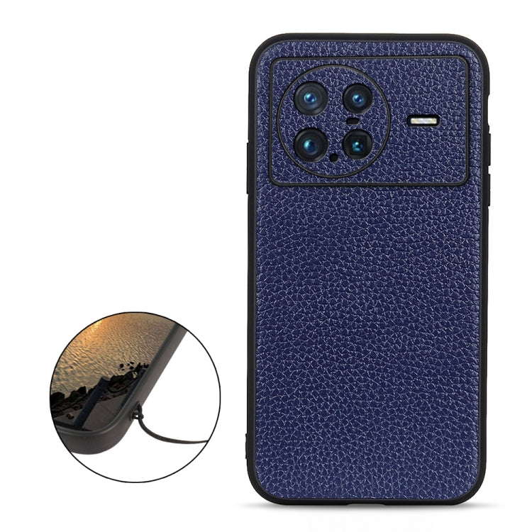 Accurate Hole Litchi Texture Genuine Leather Phone Case, For vivo iQOO Neo6, For vivo X Note