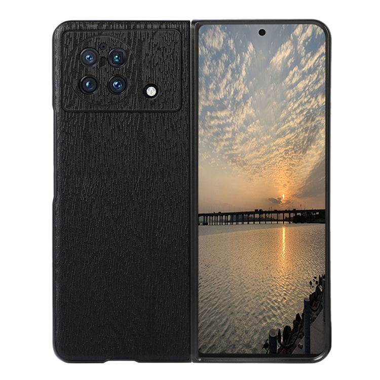 Wood Texture PU Phone Case, For vivo X Fold Precise Hole