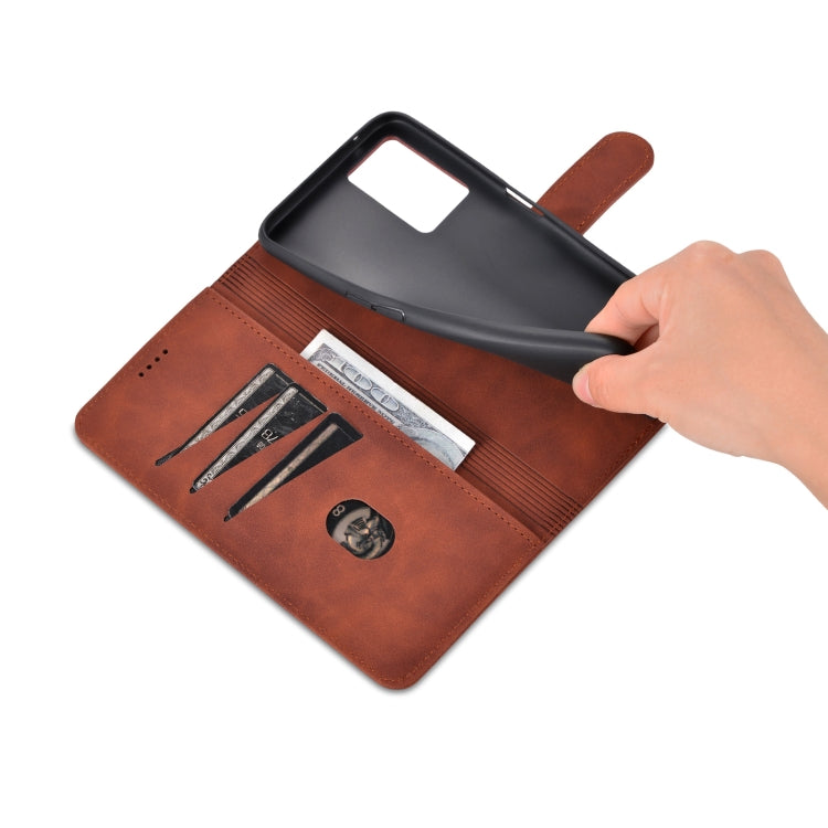 AZNS Skin Feel Calf Texture Flip Leather Phone Case