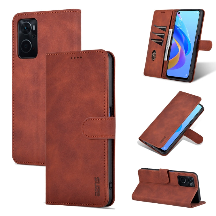 AZNS Skin Feel Calf Texture Flip Leather Phone Case, For OPPO K10 4G / A96 4G / Realme 9i