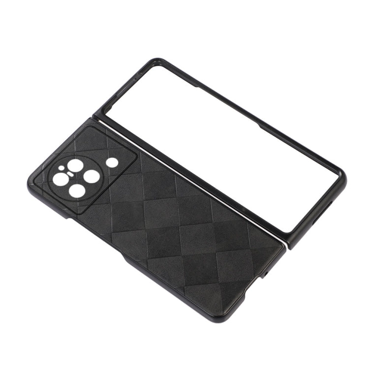 Weave Plaid PU Phone Case, For vivo X Fold Precise Hole, For vivo X Note