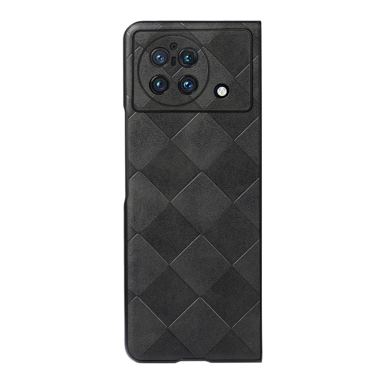 Weave Plaid PU Phone Case, For vivo X Fold Precise Hole, For vivo X Note