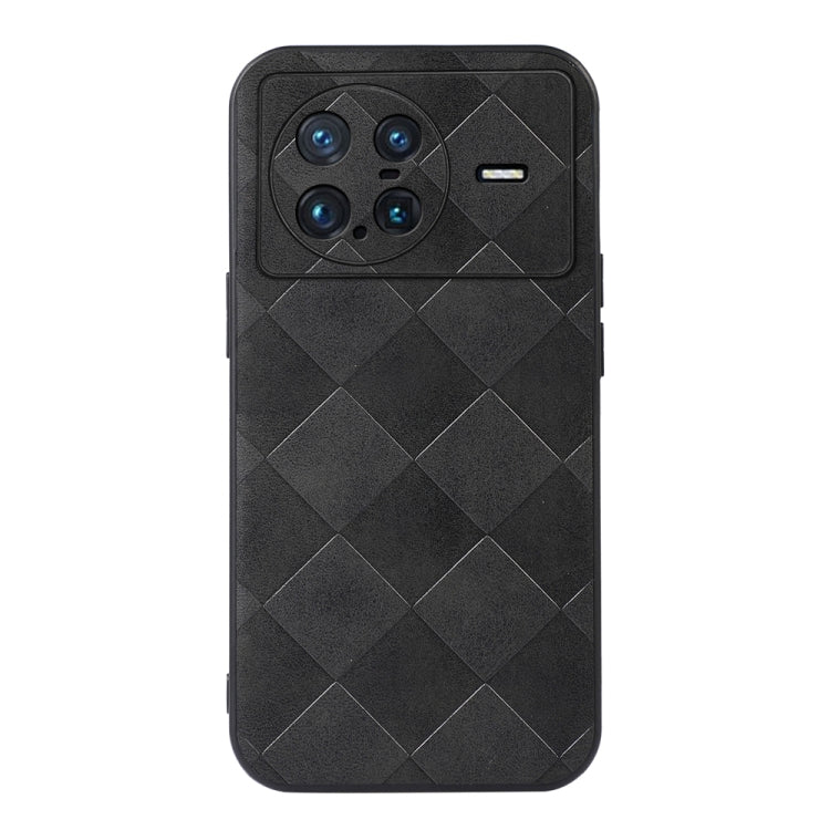 Weave Plaid PU Phone Case, For vivo X Fold Precise Hole, For vivo X Note