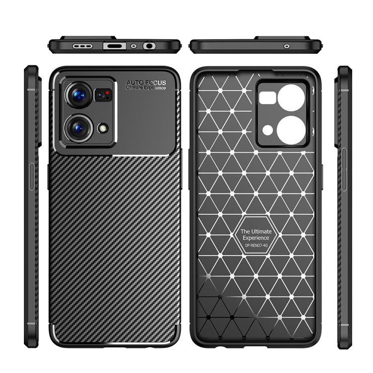 Carbon Fiber Texture Shockproof TPU Phone Case