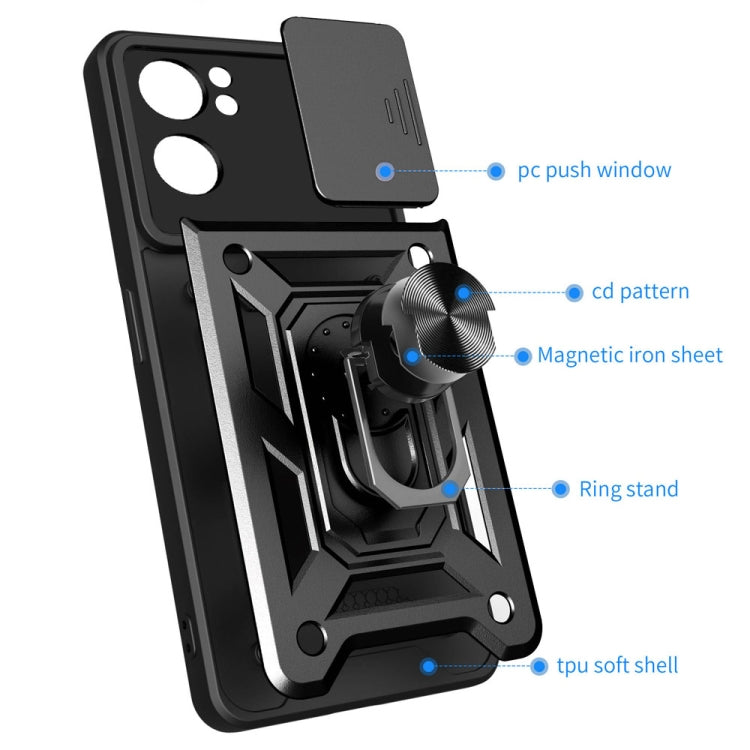 Sliding Camera Cover Design TPU+PC Phone Case