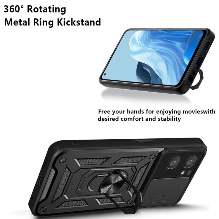 Sliding Camera Cover Design TPU+PC Phone Case, For OPPO Reno7 5G Global / Find X5 Lite