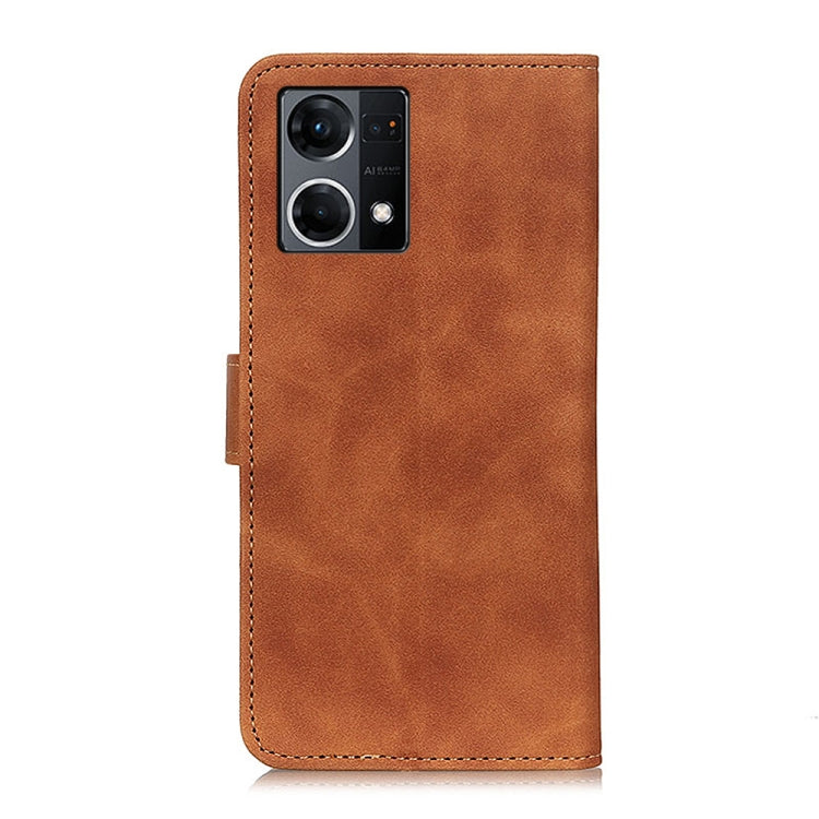 KHAZNEH Retro Texture Horizontal Flip Leather Phone Case, For OPPO Reno7 4G / F21 Pro 4G, For Samsung Galaxy M53 5G, For Alcatel 1B 2022