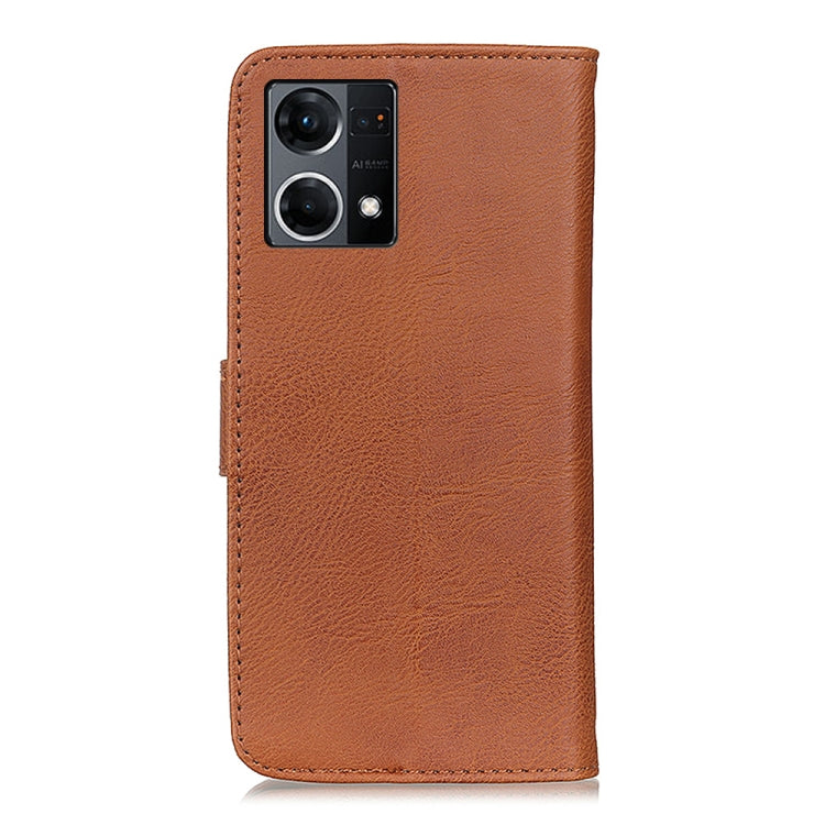 KHAZNEH Cowhide Texture Horizontal Flip Leather Phone Case, For OPPO Reno7 4G / F21 Pro 4G, For Samsung Galaxy M53 5G