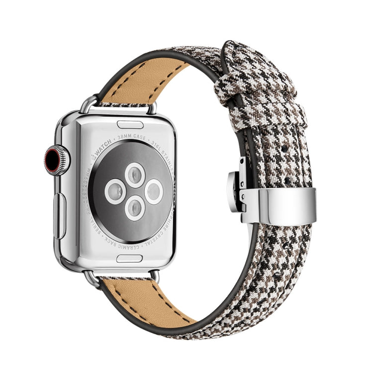 Slimming Butterfly Buckle Watchband For Apple Watch Series, 7 41mm / 6&amp;SE&amp;5&amp;4 40mm / 3&amp;2&amp;1 38mm