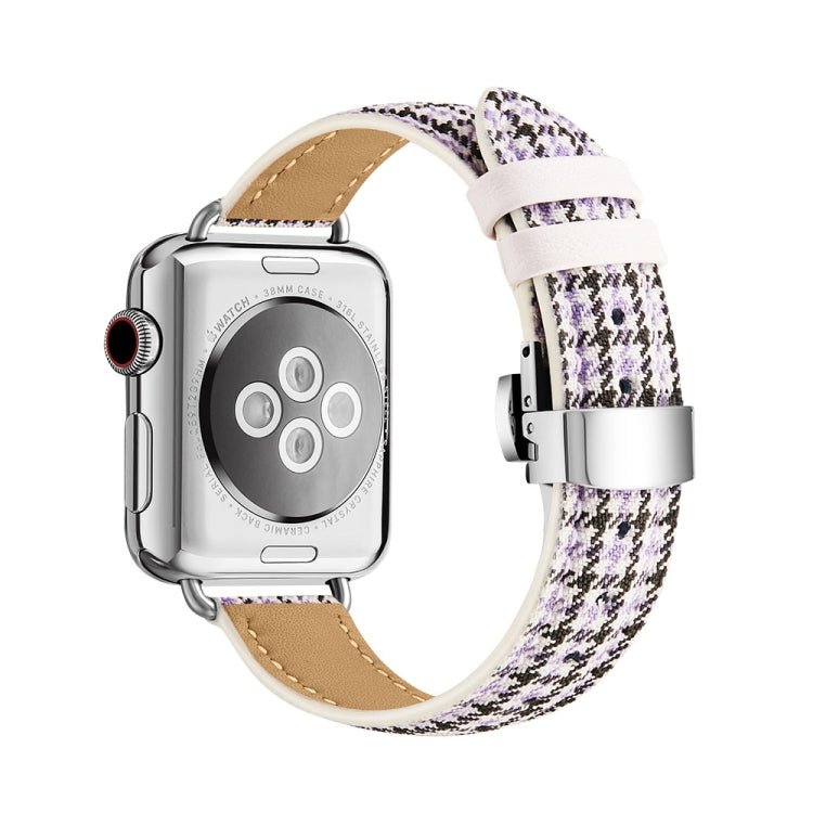 Slimming Butterfly Buckle Watchband For Apple Watch Series, 7 41mm / 6&amp;SE&amp;5&amp;4 40mm / 3&amp;2&amp;1 38mm