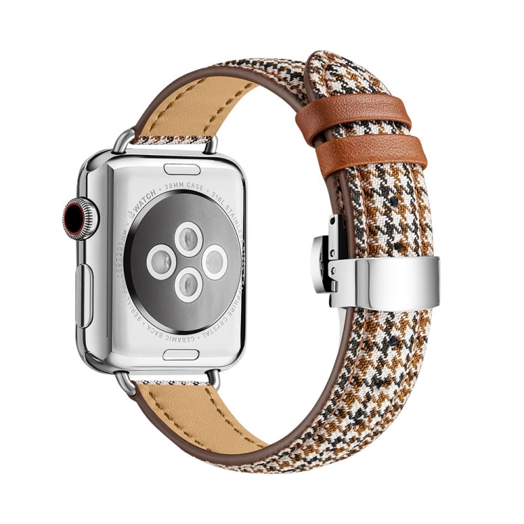 Slimming Butterfly Buckle Watchband For Apple Watch Series, 7 41mm / 6&amp;SE&amp;5&amp;4 40mm / 3&amp;2&amp;1 38mm