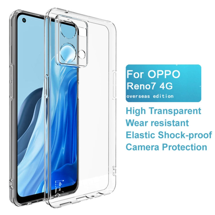 IMAK UX-5 Series Transparent TPU Phone Case, For OPPO Reno7 4G / F21 Pro 4G, For Xiaomi Redmi 10A 4G, For Motorola Moto G22 4G