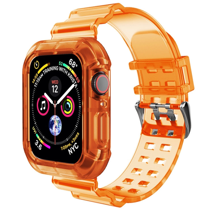 Transparent Watch Band For Apple Watch Series 8&amp;7 45mm / SE 2&amp;6&amp;SE&amp;5&amp;4 44mm / 3&amp;2&amp;1 42mm(Transparent Brown), 7 41mm / 6&amp;SE&amp;5&amp;4 40mm / 3&amp;2&amp;1 38mm, 7 45mm / 6&amp;SE&amp;5&amp;4 44mm / 3&amp;2&amp;1 42mm