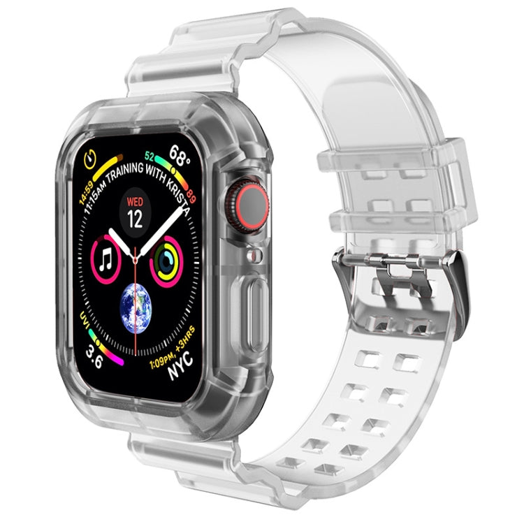 Transparent Watch Band For Apple Watch Series 8&7 45mm / SE 2&6&SE&5&4 44mm / 3&2&1 42mm(Transparent Brown), 7 41mm / 6&SE&5&4 40mm / 3&2&1 38mm, 7 45mm / 6&SE&5&4 44mm / 3&2&1 42mm