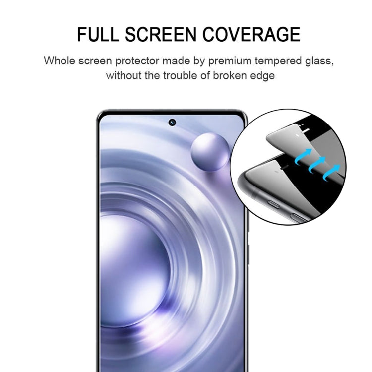 3D Curved Edge Full Screen Tempered Glass Film, For vivo X80 / X80 Pro(1 PC)