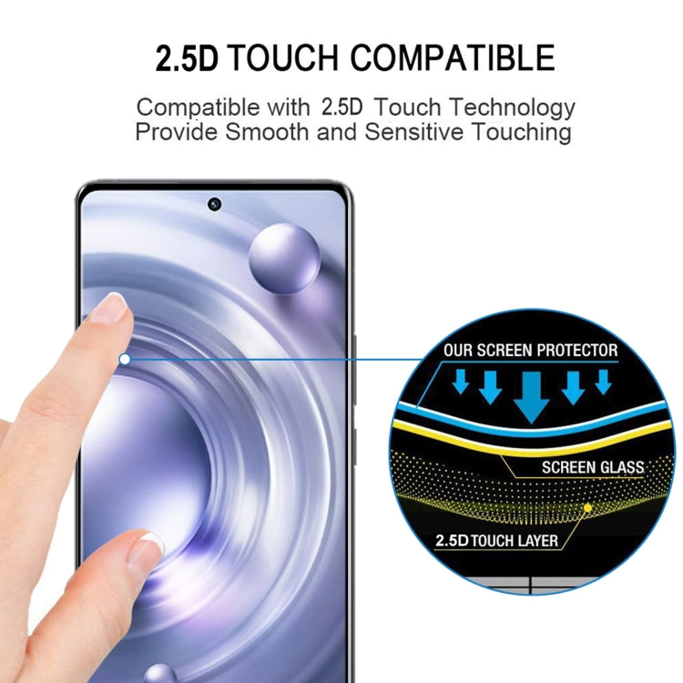 3D Curved Edge Full Screen Tempered Glass Film, For vivo X80 / X80 Pro(1 PC)